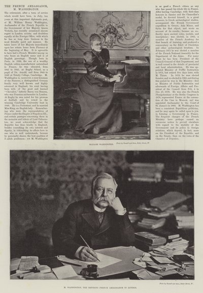 Fransız Büyükelçisi M Waddington by English Photographer
