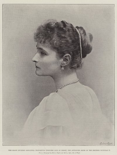 Büyük Düşes Alexandra Feodorovna (Hessen Prensesi Alix), İmparator II. Nicholas