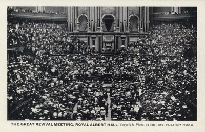 Büyük Canlanma Toplantısı, Royal Albert Hall, Londra by English Photographer
