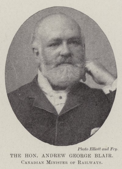 Saygıdeğer Andrew George Blair, Kanada Demiryolları Bakanı by English Photographer