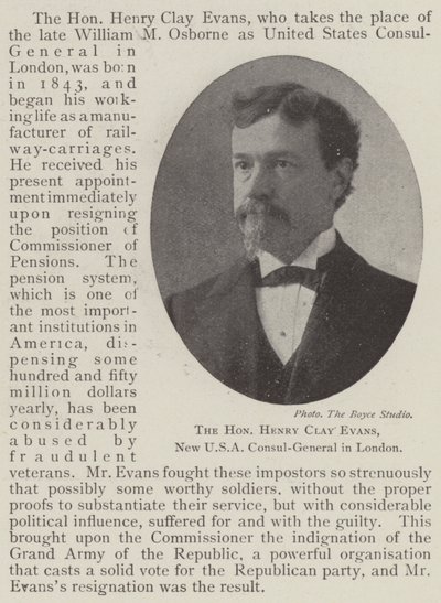 Sayın Henry Clay Evans, Londra