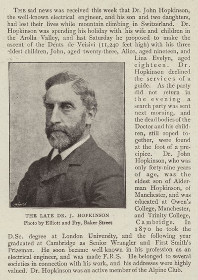Rahmetli Dr J Hopkinson by English Photographer