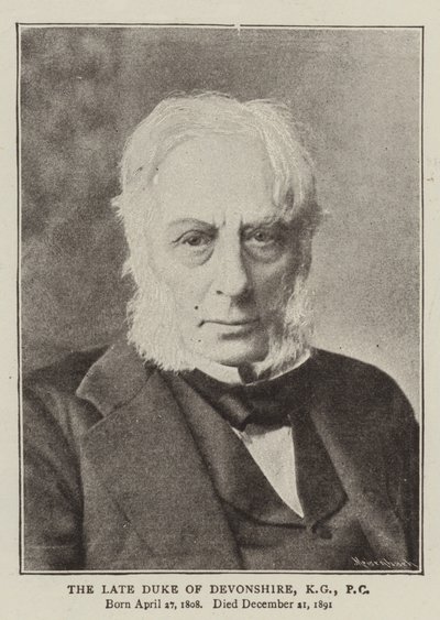 Devonshire Geç Dükü, KG, PC by English Photographer
