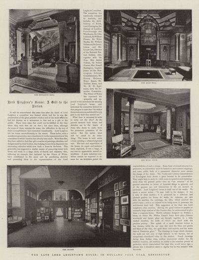 Geç Lord Leightons Evi, Holland Park Road, Kensington by English Photographer