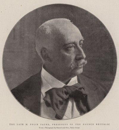 Fransa Cumhurbaşkanı Merhum Felix Faure by English Photographer