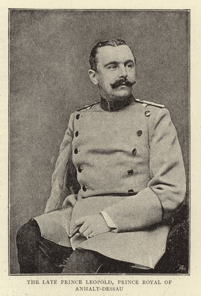 Rahmetli Prens Leopold, Anhalt-Dessau Prensi Kraliyet by English Photographer