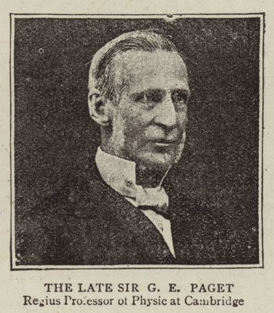 Merhum Sir GE Paget by English Photographer