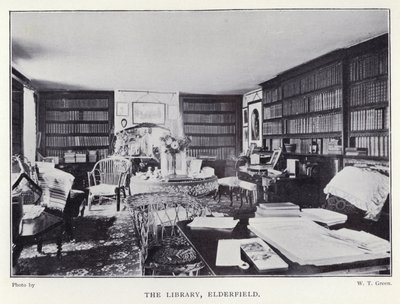 The Library, Elderfield (s/b fotoğraf) by English Photographer