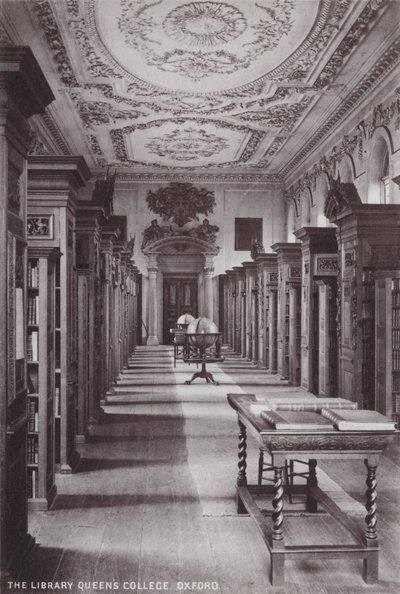 Kütüphane Queens Koleji, Oxford by English Photographer