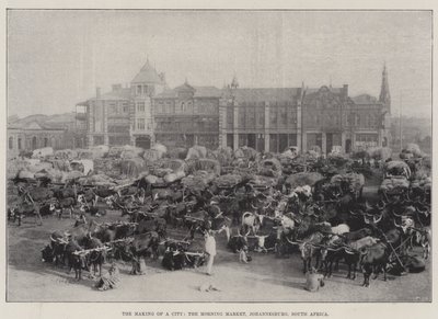 The Making of a City, the Morning Market, Johannesburg, Güney Afrika by English Photographer