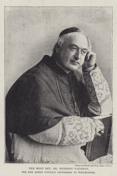 Westminster Yeni Roma Katolik Başpiskoposu En Muhterem Dr Herbert Vaughan by English Photographer