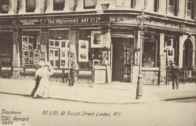 The Muchmore Art Co Ltd, 92 ve 93, Great Russell Street, Londra, WC by English Photographer