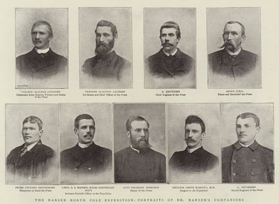 Nansen Kuzey Kutbu Seferi, Dr Nansens Yoldaşlarının Portreleri by English Photographer