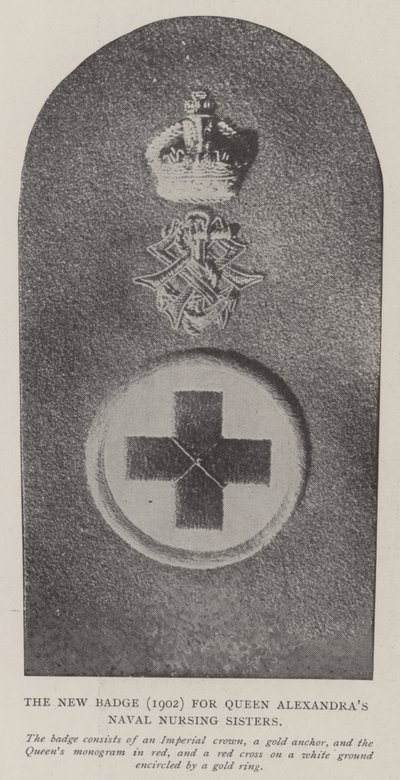 Kraliçe Alexandras Donanma Hemşire Kız Kardeşleri için Yeni Rozet (1902) by English Photographer