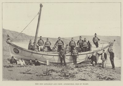 Yeni Cankurtaran Teknesi ve Mürettebatı, Atherfield, Wight Adası by English Photographer