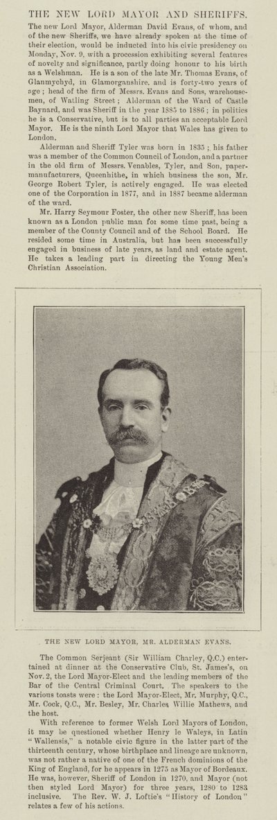 Yeni Belediye Başkanı, Bay Alderman Evans by English Photographer