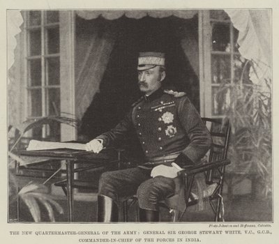 Ordunun Yeni Genel Komutanı General Sir George Stewart White, VC, GCB, Hindistan
