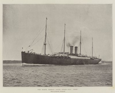 Kuzey Alman Lloyd Buharlı Gemi Elbe by English Photographer