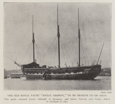 Eski Kraliyet Yatı Royal George, parçalanacak veya satılacak by English Photographer
