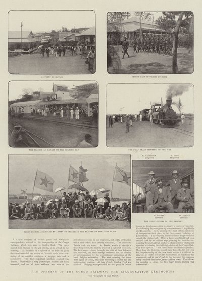 Kongo Demiryolunun Açılışı, Açılış Törenleri by English Photographer