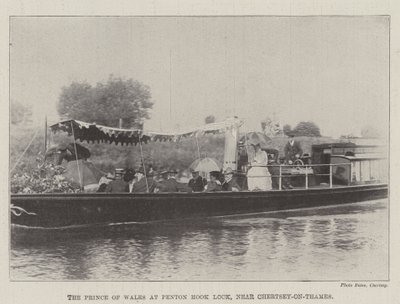 Galler Prensi, Chertsey-on-Thames yakınlarındaki Penton Hook Lock