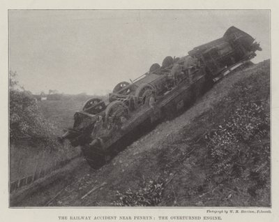 Penryn yakınlarındaki Demiryolu Kazası, Devrilmiş Motor by English Photographer