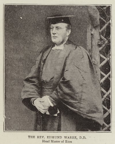 Muhterem Edmund Warre, DD by English Photographer