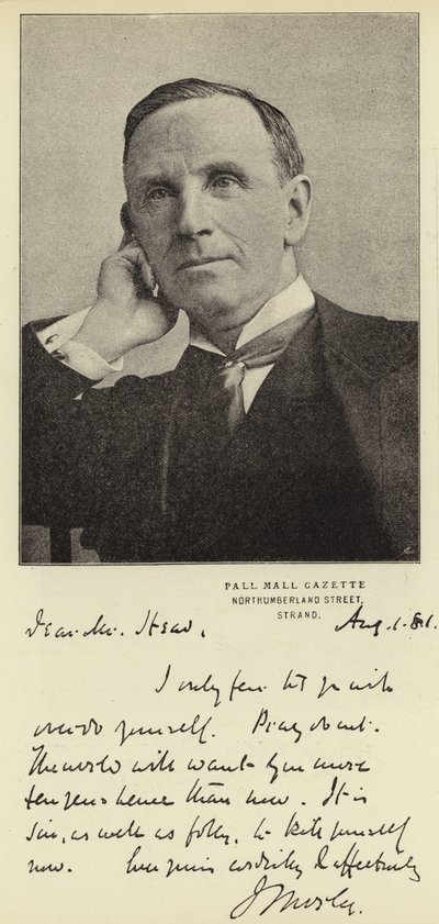 Sağ Hon John Morley, Milletvekili by English Photographer