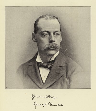 Sayın Lord Randolph Churchill, merhum Maliye Bakanı ve Avam Kamarası eski Başkanı by English Photographer