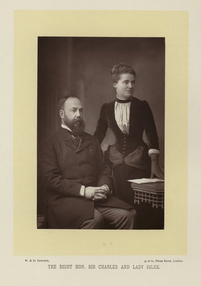 Doğru Hz. Sir Charles ve Leydi Dilke by English Photographer
