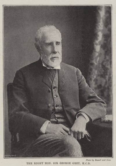 Çok Saygıdeğer Sir George Gray, KCB by English Photographer