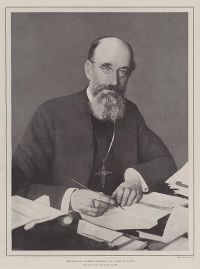 Sağ Muhterem Mandell Creighton, DD, Londra Piskoposu by English Photographer