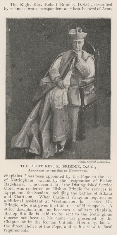 Sağ Muhterem R Brindle, DSO, Nottingham Makamına atandı by English Photographer