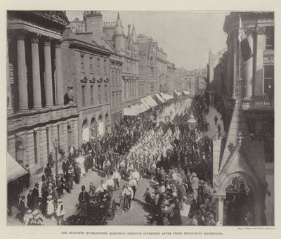 Seaforth Highlanders, İşe Alım Seferlerinden sonra Inverness