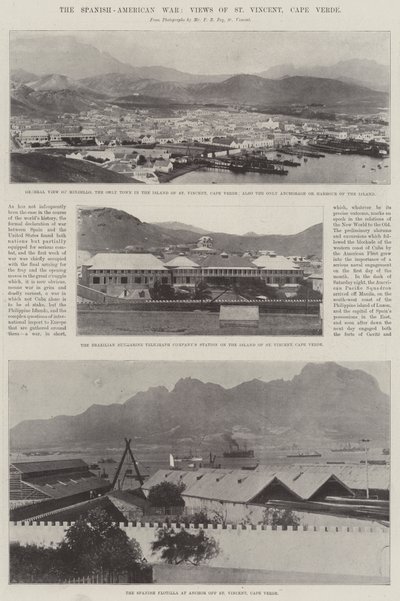 İspanyol-Amerikan Savaşı, St Vincent Manzaraları, Yeşil Burun Adaları by English Photographer