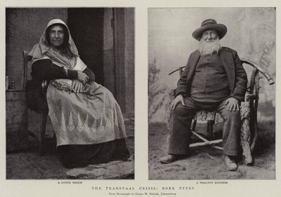 Transvaal Krizi, Boer Tipleri by English Photographer
