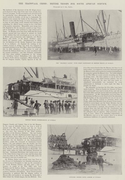 Transvaal Krizi, Güney Afrika Servisi için İngiliz Birlikleri by English Photographer