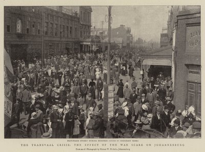 Transvaal Krizi, Savaş Korkusunun Johannesburg Üzerindeki Etkisi by English Photographer