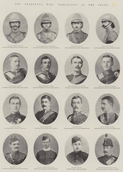 Transvaal Savaşı, Cephede Kayıplar by English Photographer