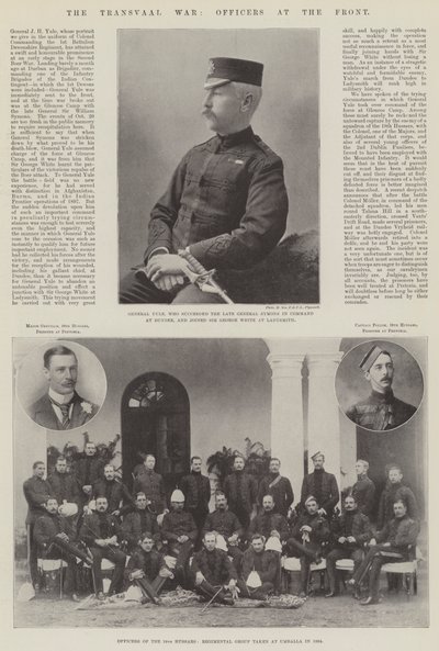 Transvaal Savaşı, Cephedeki Subaylar by English Photographer