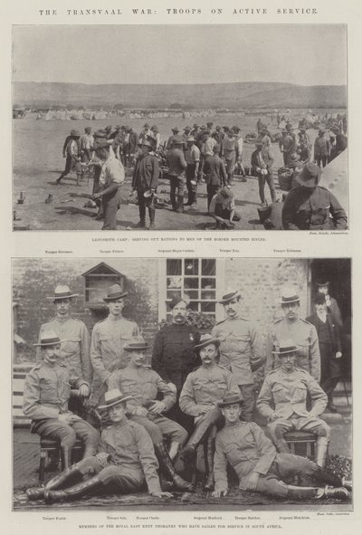 Transvaal Savaşı, Aktif Hizmette Birlikler by English Photographer