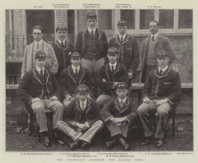 Üniversite Tekne Yarışı, Oxford Ekibi by English Photographer