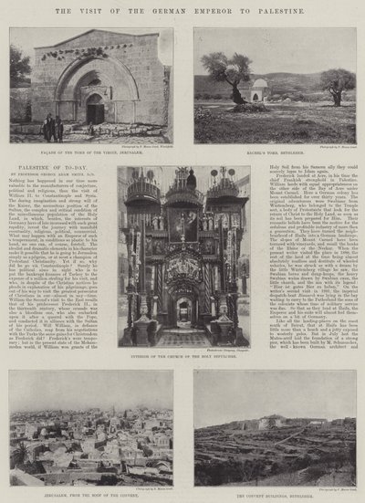 Alman İmparatorunun Filistin Ziyareti by English Photographer