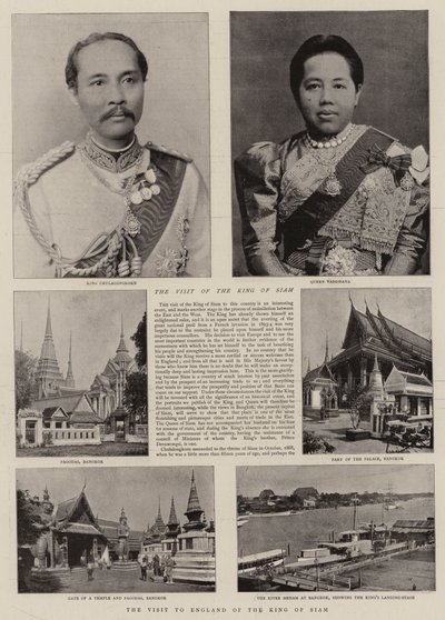 Siam Kralının İngiltere Ziyareti by English Photographer