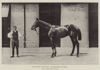 Derbinin Kazananı Lord Roseberys Sir Visto by English Photographer