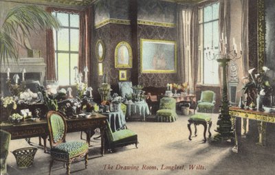 Misafir odası, Longleat, Wiltshire (renkli fotoğraf) by English Photographer