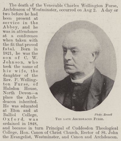 Geç Başdiyakoz Furse by English Photographer