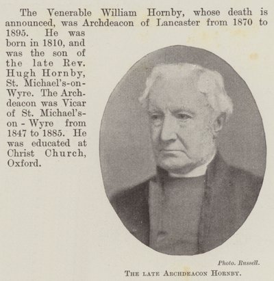 Geç Başdiyakoz Hornby by English Photographer