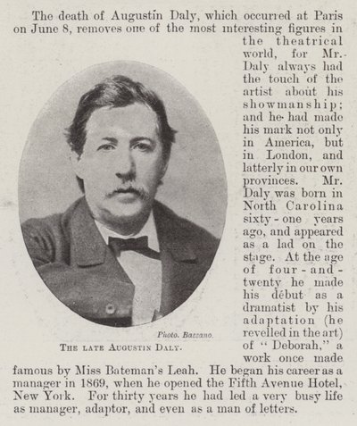 Geç Augustin Daly by English Photographer