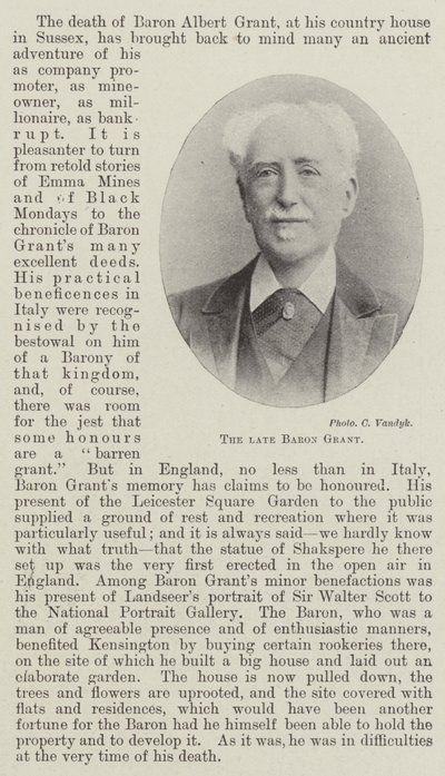 Geç Baron Grant by English Photographer